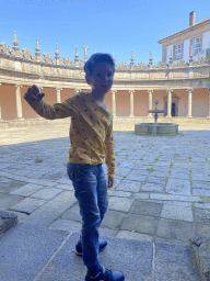 Max at the Inner Square of the Mosteiro da Serra do Pilar monastery