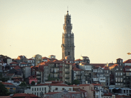 The Torre dos Clérigos tower at Porto, viewed from the Main Square at the WOW Cultural District