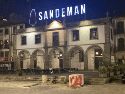 Front of the Sandeman building at the Avenida de Diogo Leite street, by night