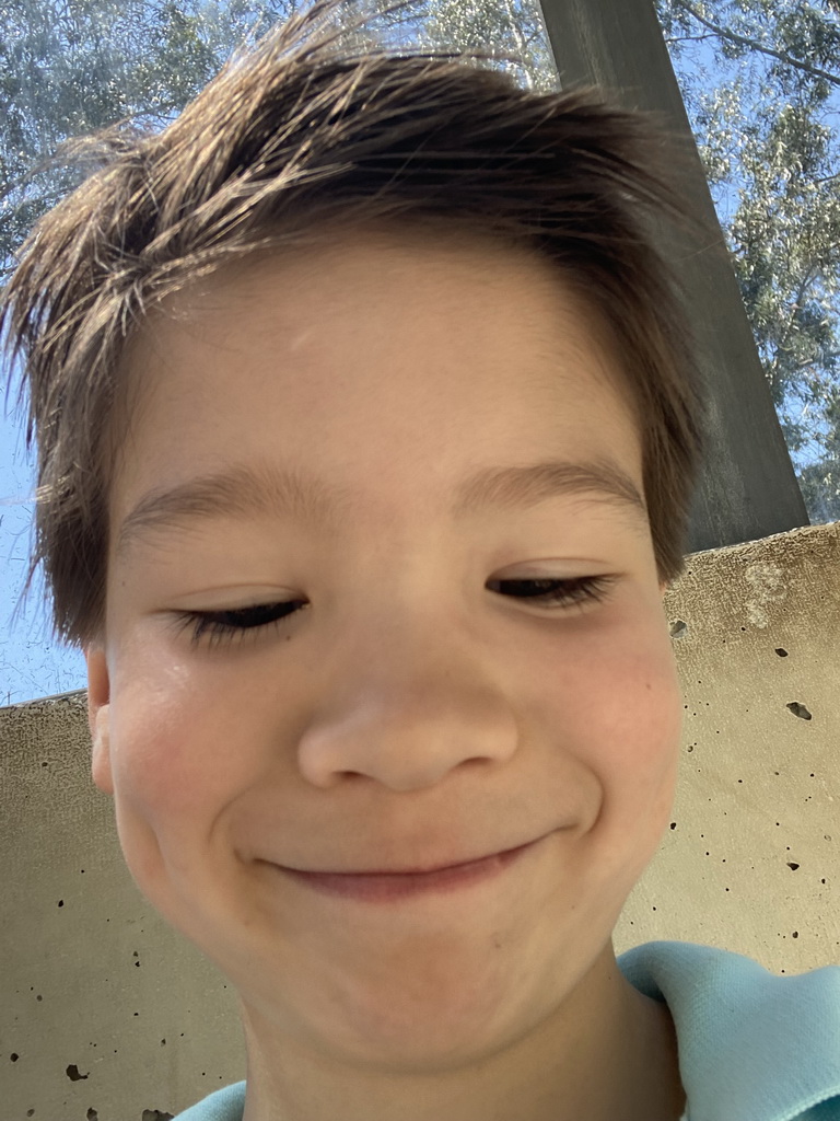 Max at the Asiatic Lions Tunnel at the Zoo Santo Inácio