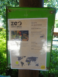 Explanation on the African Ground Hornbill at the Zoo Santo Inácio