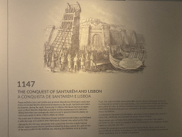 Information on the Conquest of Santarém and Lisbon in 1147 at the Porto Region Across the Ages museum at the WOW Cultural District