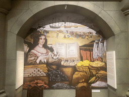 Painting and information on the Portuguese travels to the New World at the Porto Region Across the Ages museum at the WOW Cultural District