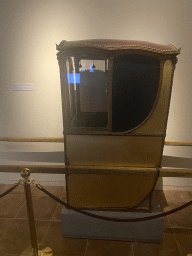 Sedan chair at the Porto Region Across the Ages museum at the WOW Cultural District