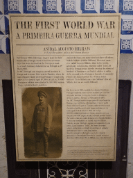 Information on the First World War at the Porto Region Across the Ages museum at the WOW Cultural District