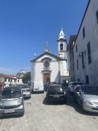 Front of the Igreja Paroquial de Santa Marinha church at the Travessa do Ribeirinho street