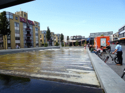 Pond at the Spuistraat street