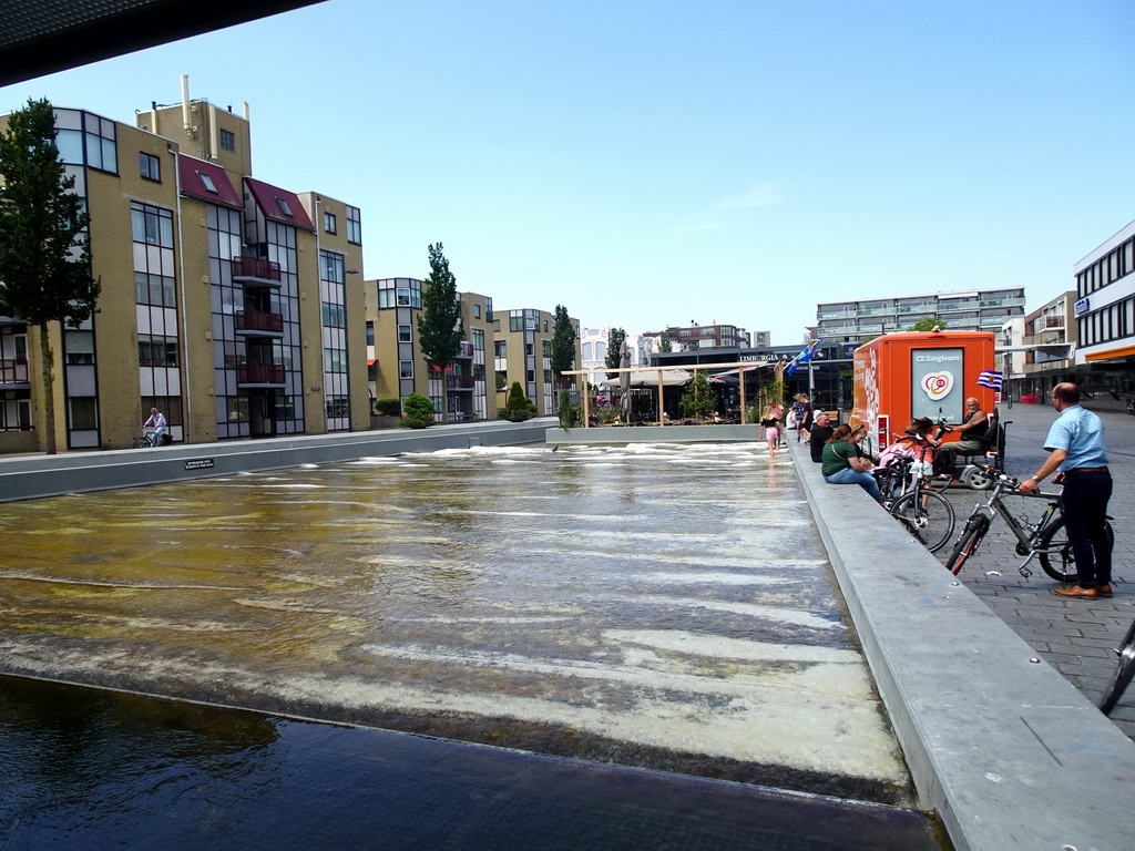 Pond at the Spuistraat street