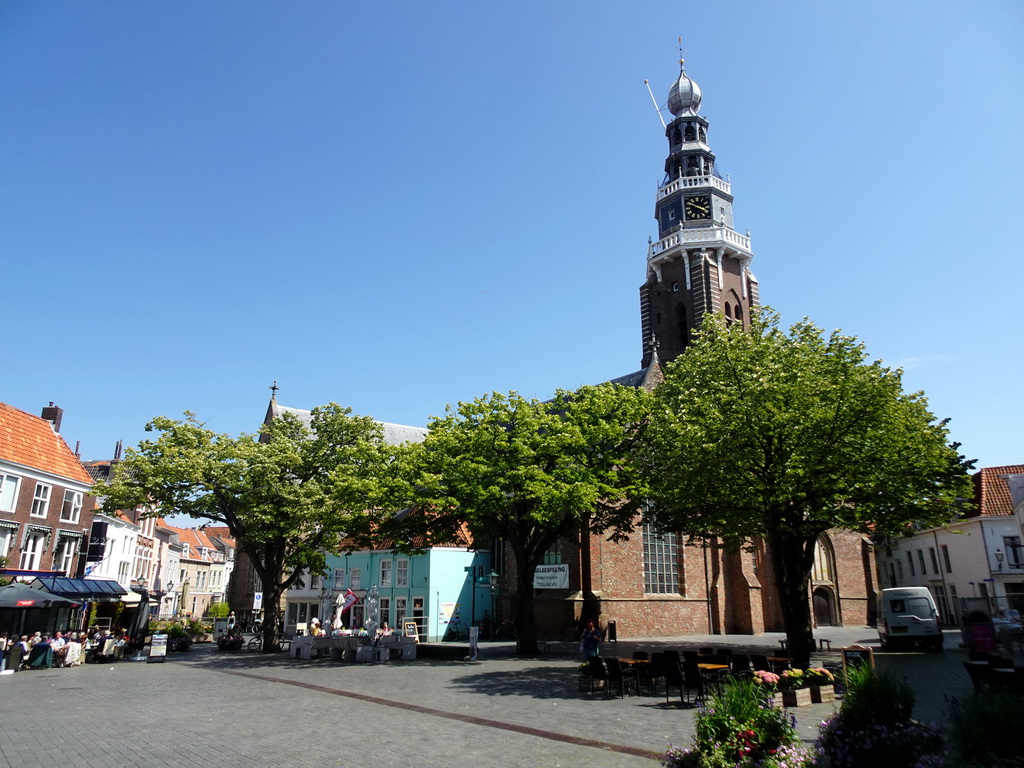 The Oude Markt square with the St. James the Great Church