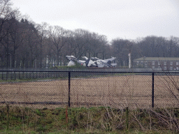 Fighter jets at the Volkel Air Base, viewed from the Zie-ZOO zoo