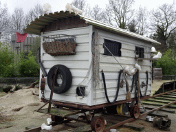 Train wagon with Pigeons at the Zie-ZOO zoo