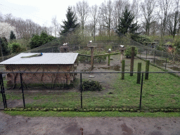 Bird cage at the Zie-ZOO zoo, viewed from the pedestrian bridge