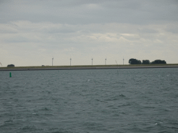 Windmills, viewed from the Seal Safari boat on the National Park Oosterschelde