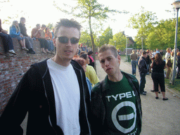 David and Rick at the Torckpark during the Liberation Day festivities