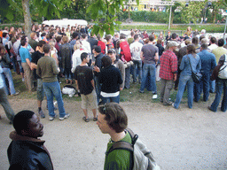 Anand, Susann and other people at the Torckpark during the Liberation Day festivities