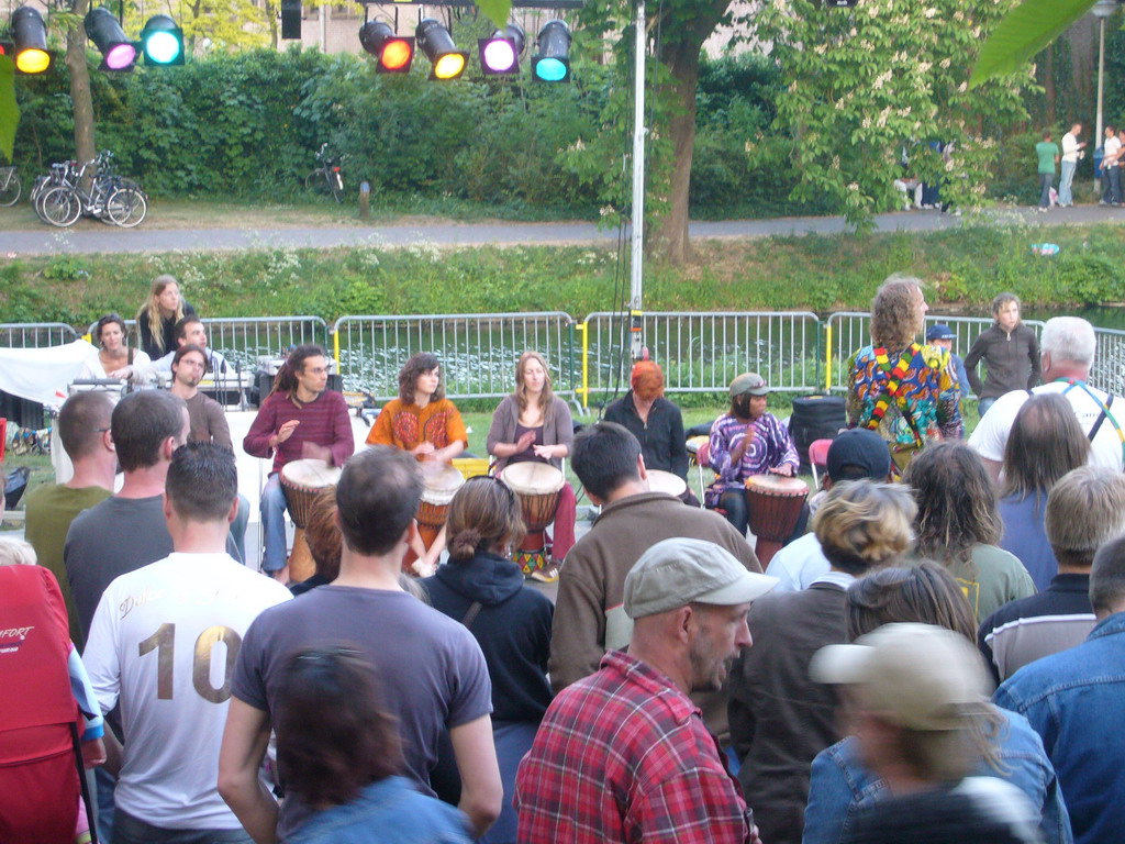 Musicians at the Torckpark during the Liberation Day festivities