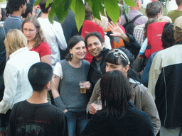 Anand, Susann and other people at the Torckpark during the Liberation Day festivities
