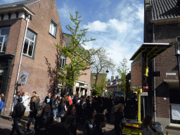 Crossing of the Hoogstraat and Kapelstraat streets, during the Liberation Day festivities