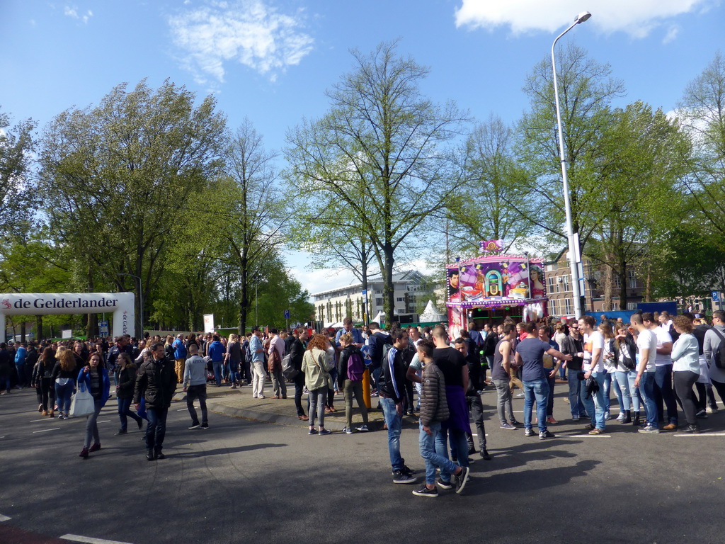 The Walstraat street, during the Liberation Day festivities