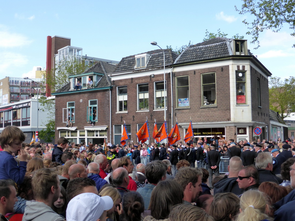 The Stationsstraat street, during the Liberation Day procession