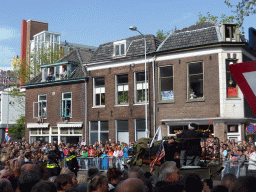 American war veterans at the Stationsstraat street, during the Liberation Day procession