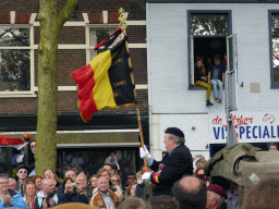 Belgian war veterans at the Stationsstraat street, during the Liberation Day procession