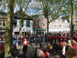 Fanfare at the Stationsstraat street, during the Liberation Day procession