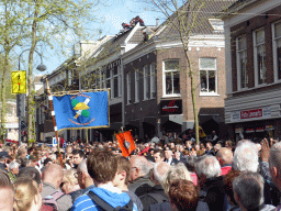 Dutch war veterans at the Stationsstraat street, during the Liberation Day procession