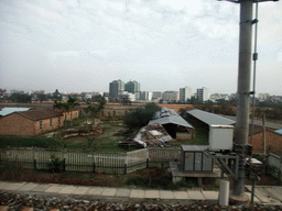 The town of Wanning, viewed from the train from Sanya to Haikou