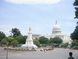 The Peace Monument (or Naval Monument or Civil War Sailors Monument) and the U.S. Capitol