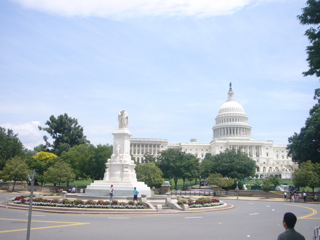 The Peace Monument (or Naval Monument or Civil War Sailors Monument) and the U.S. Capitol