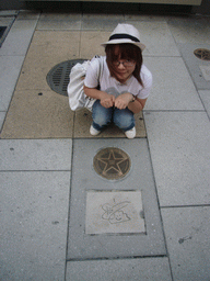 Miaomiao with a star and signature of Sting