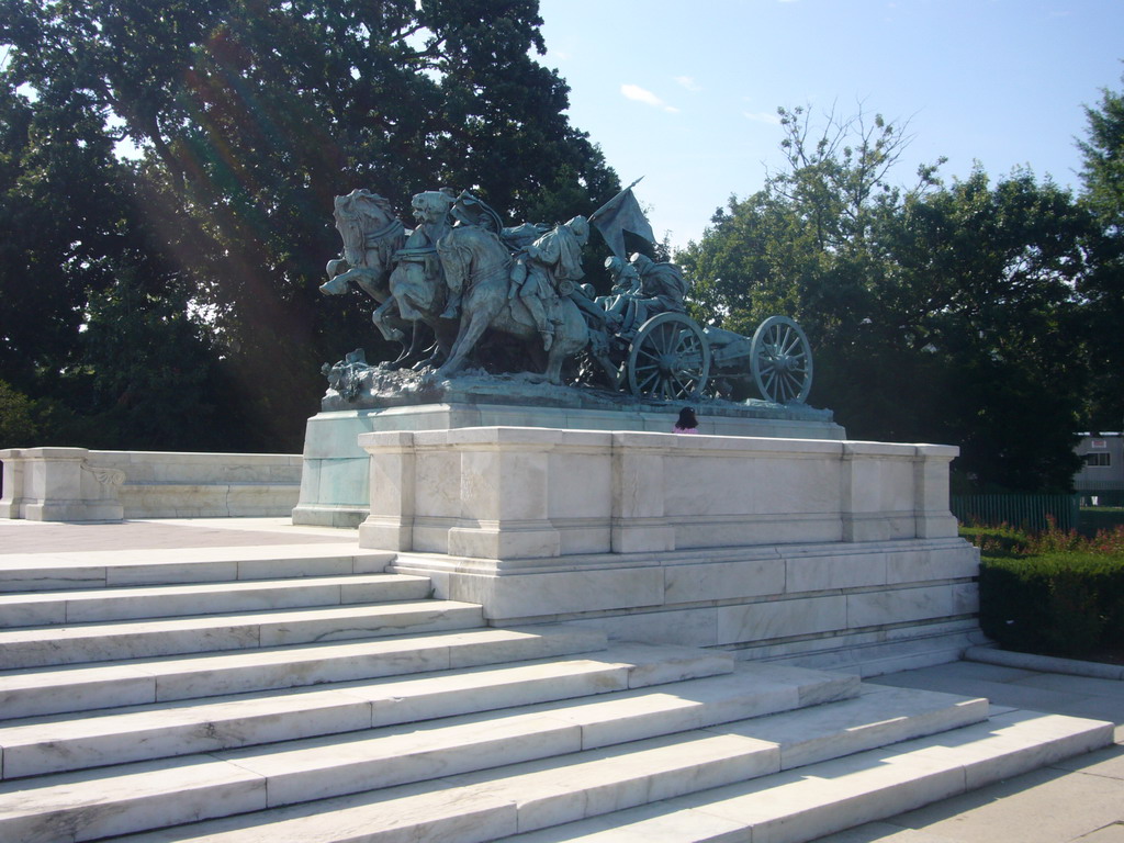 The right part of the Ulysses S. Grant Memorial