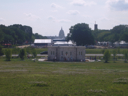 The National Mall and the U.S. Capitol, from below the Washington Monument