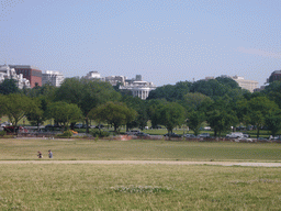 The Ellipse and the White House, from below the Washington Monument