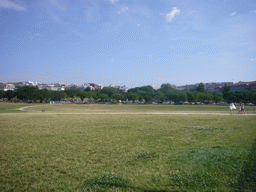 The Ellipse and the White House, from below the Washington Monument