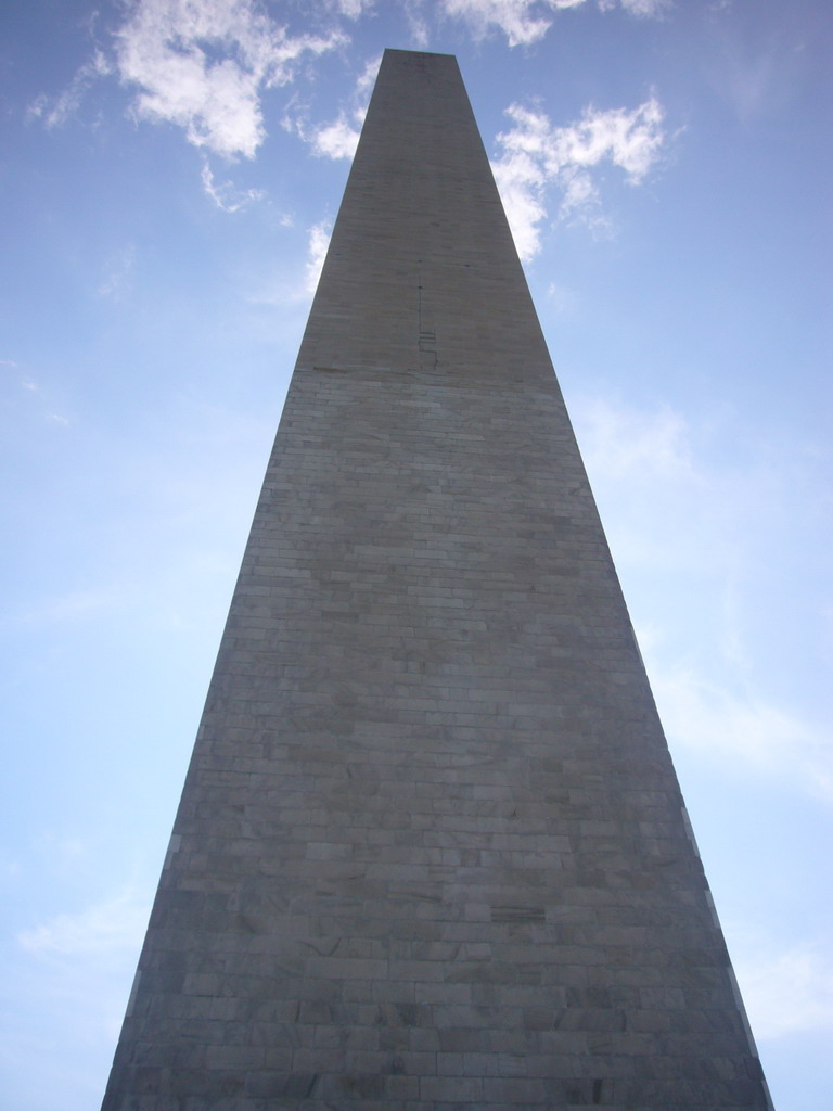 The Washington Monument, from below