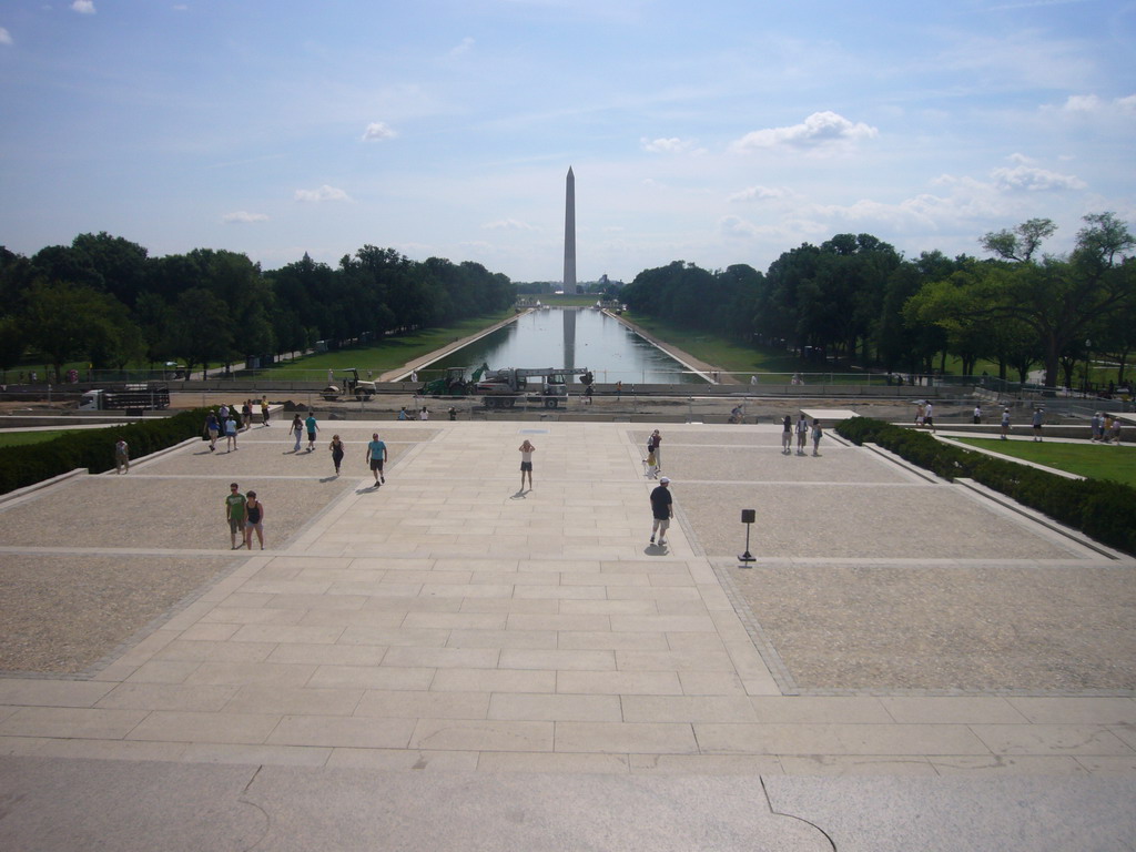 The Washington Monument and the Reflecting Pool, from the Lincoln Memorial