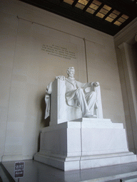 Statue of Lincoln in the Lincoln Memorial