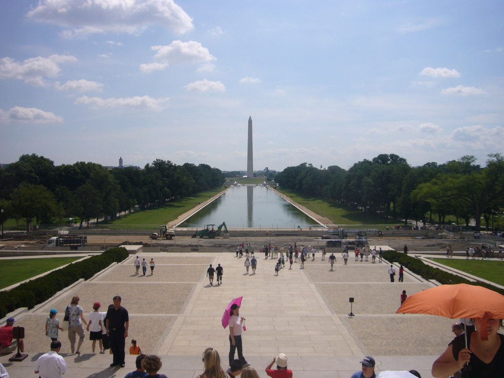 The Washington Monument and the Reflecting Pool, from the Lincoln Memorial