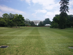The White House and its front lawn
