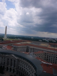 View from the Old Post Office Pavilion on the Washington Monument and the Ronald Reagan Building