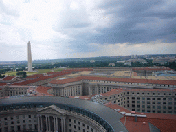 View from the Old Post Office Pavilion on the Washington Monument and the Ronald Reagan Building