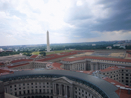 View from the Old Post Office Pavilion on the Washington Monument and the Ronald Reagan Building