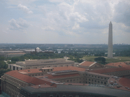 View from the Old Post Office Pavilion on the Washington Monument and the Jefferson Memorial