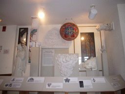 Gargoyles and sculptures on the top floor of the Washington National Cathedral