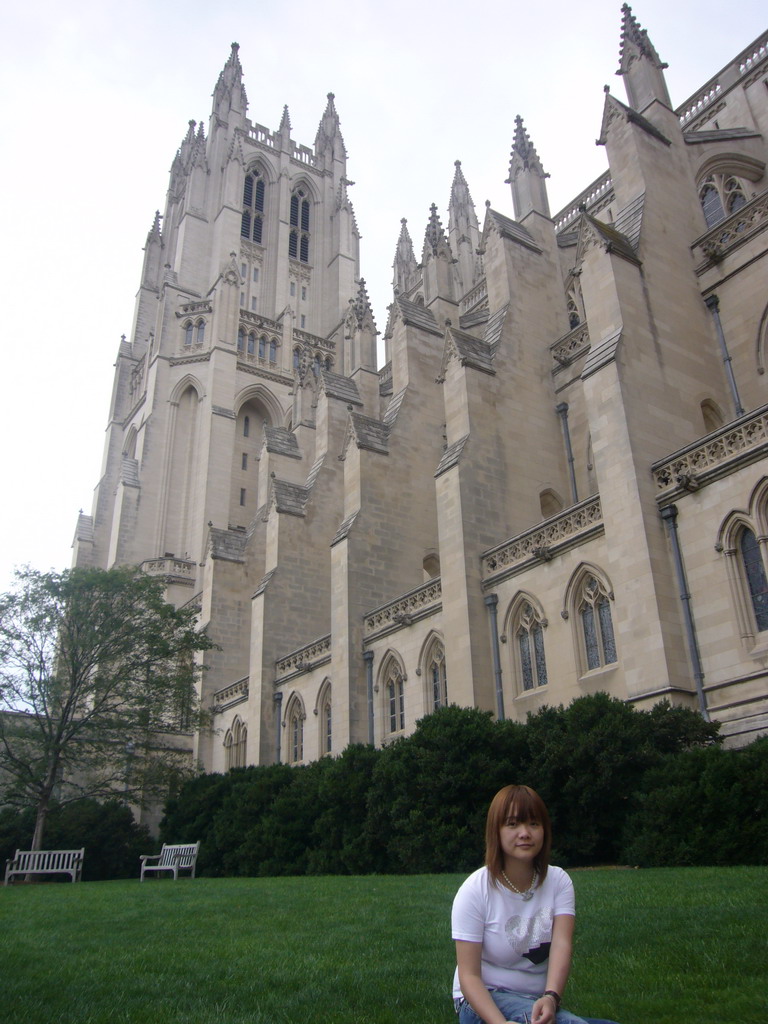 Miaomiao at the Washington National Cathedral