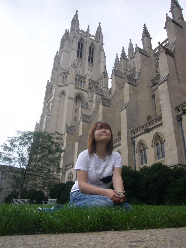 Miaomiao at the Washington National Cathedral