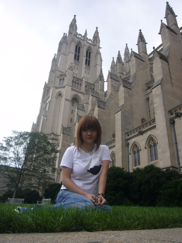 Miaomiao at the Washington National Cathedral