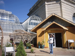 Miaomiao in front of the United States Botanic Garden